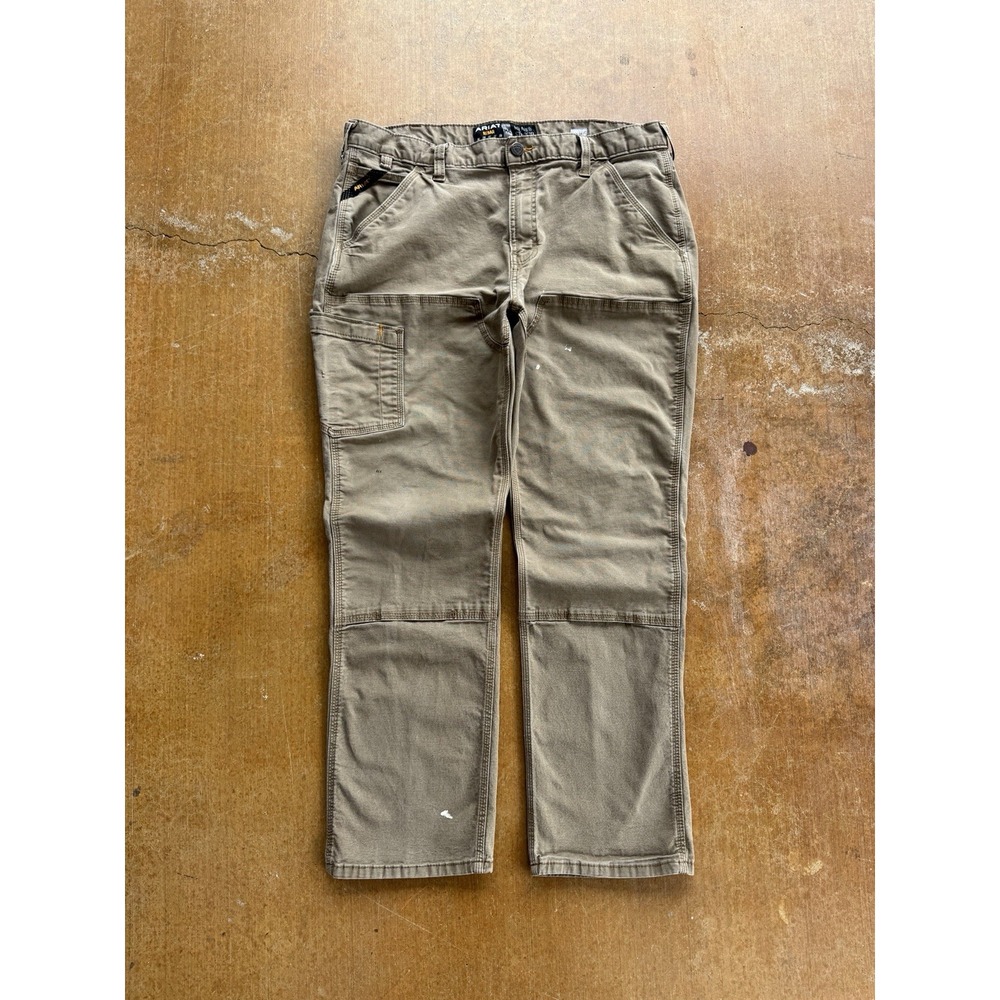 Ariat Rebar M4 Double Knee Work Pants Straight Leg Y2K Skater Utility (38Wx32L)